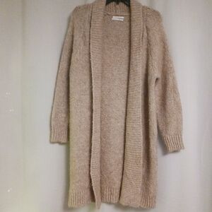Anthropologie Taupe Wool Blend Duster Cardigan